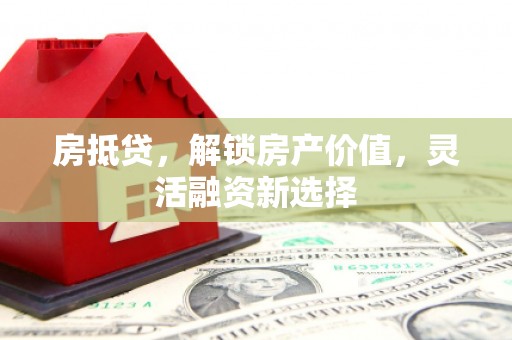顺平房抵贷，解锁房产价值，灵活融资新选择