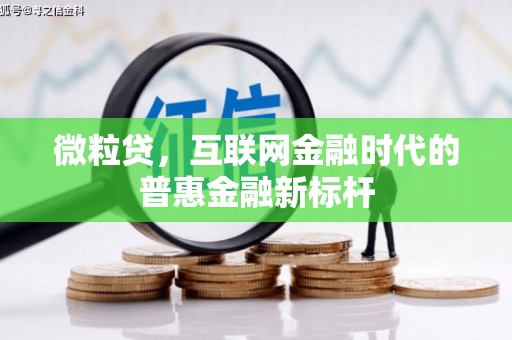 顺平微粒贷，互联网金融时代的普惠金融新标杆