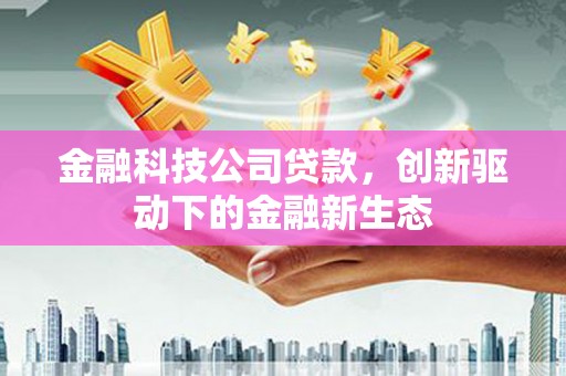 顺平金融科技公司贷款，创新驱动下的金融新生态
