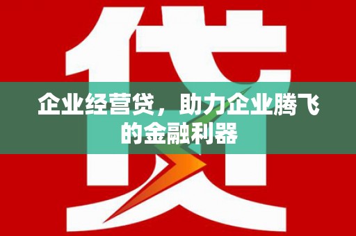 顺平企业经营贷，助力企业腾飞的金融利器
