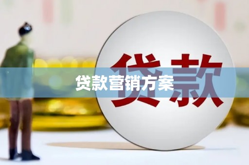 顺平贷款营销方案