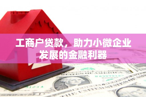 顺平工商户贷款，助力小微企业发展的金融利器
