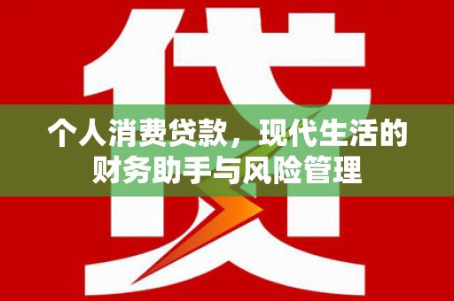 顺平个人消费贷款，现代生活的财务助手与风险管理