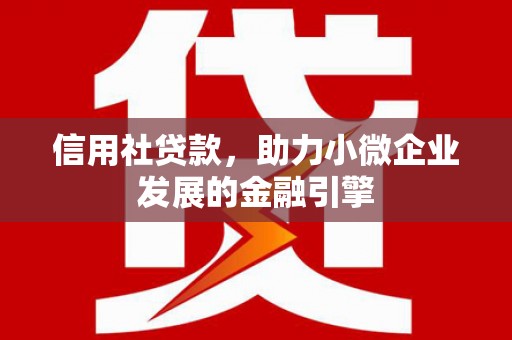 顺平信用社贷款，助力小微企业发展的金融引擎
