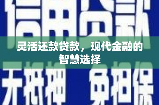 顺平灵活还款贷款，现代金融的智慧选择