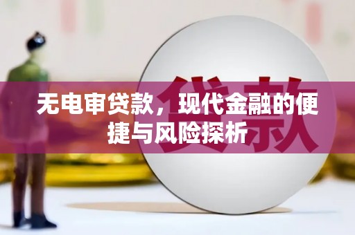 顺平无电审贷款，现代金融的便捷与风险探析