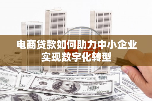 顺平电商贷款如何助力中小企业实现数字化转型