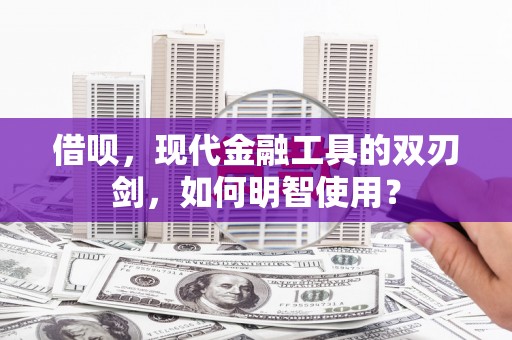顺平借呗，现代金融工具的双刃剑，如何明智使用？