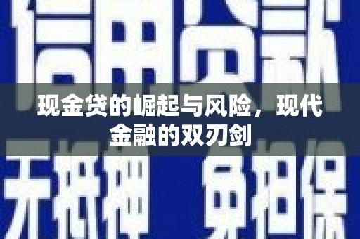 顺平现金贷的崛起与风险，现代金融的双刃剑