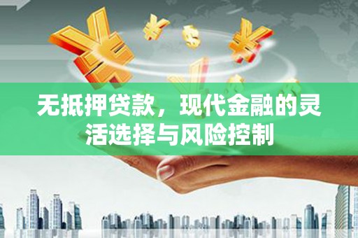 顺平无抵押贷款，现代金融的灵活选择与风险控制