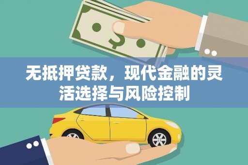顺平无抵押贷款，现代金融的灵活选择与风险控制