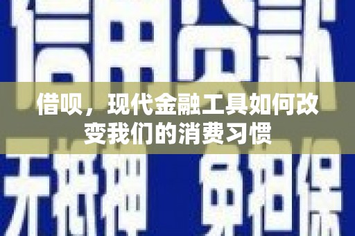 顺平借呗，现代金融工具如何改变我们的消费习惯