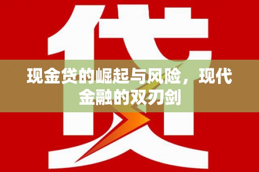 顺平现金贷的崛起与风险，现代金融的双刃剑