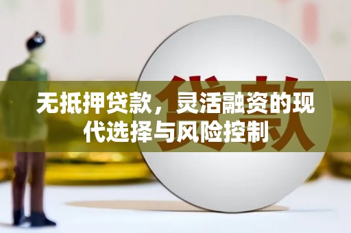 顺平无抵押贷款，灵活融资的现代选择与风险控制