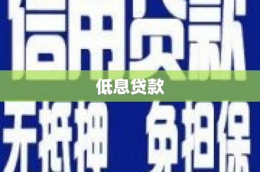 顺平低息贷款