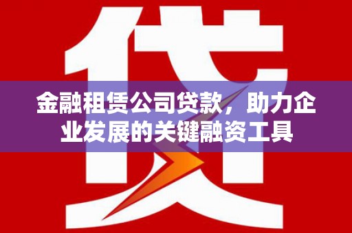 顺平金融租赁公司贷款，助力企业发展的关键融资工具