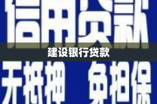 顺平建设银行贷款
