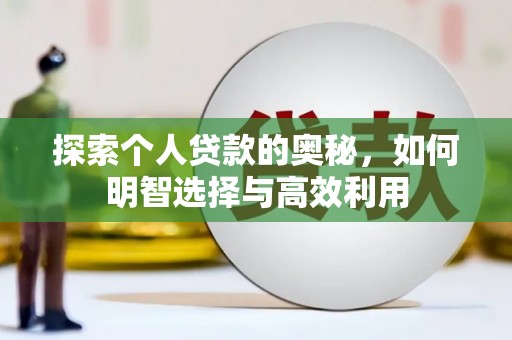 顺平探索个人贷款的奥秘，如何明智选择与高效利用