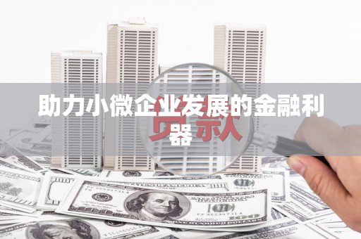 顺平助力小微企业发展的金融利器