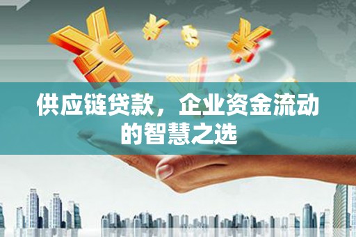 顺平供应链贷款，企业资金流动的智慧之选