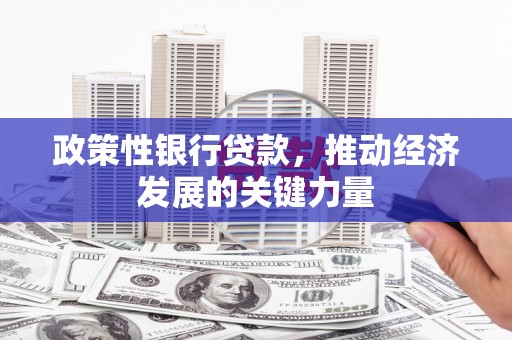 顺平政策性银行贷款，推动经济发展的关键力量