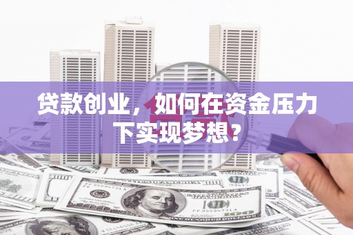 顺平贷款创业，如何在资金压力下实现梦想？