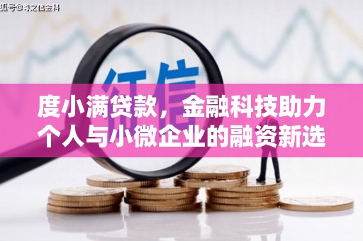 顺平度小满贷款，金融科技助力个人与小微企业的融资新选择