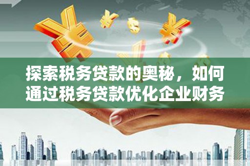 顺平探索税务贷款的奥秘，如何通过税务贷款优化企业财务
