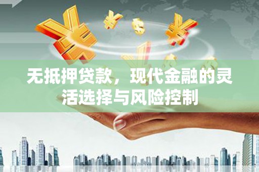 顺平无抵押贷款，现代金融的灵活选择与风险控制
