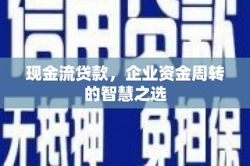 顺平现金流贷款，企业资金周转的智慧之选