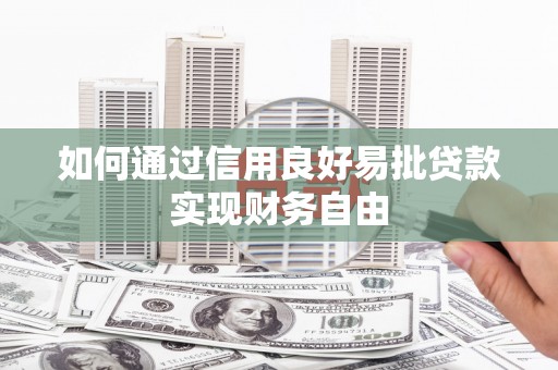 顺平如何通过信用良好易批贷款实现财务自由