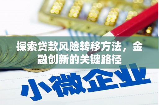 顺平探索贷款风险转移方法，金融创新的关键路径