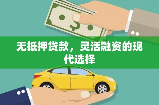 顺平无抵押贷款，灵活融资的现代选择