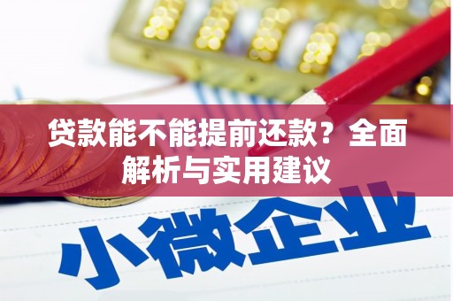 顺平贷款能不能提前还款？全面解析与实用建议