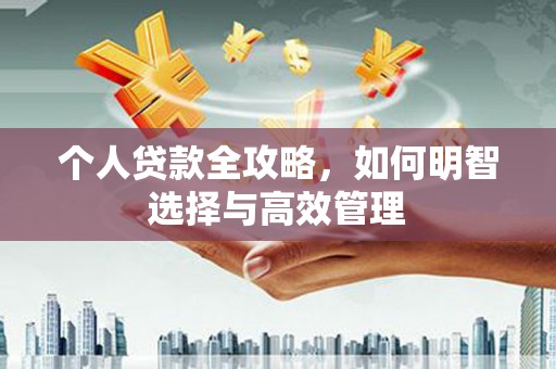 顺平个人贷款全攻略，如何明智选择与高效管理
