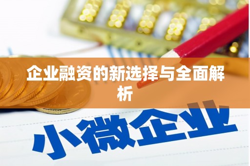 顺平企业融资的新选择与全面解析