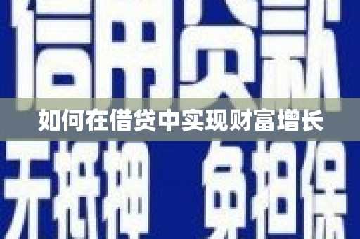 顺平如何在借贷中实现财富增长