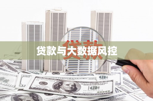 顺平贷款与大数据风控